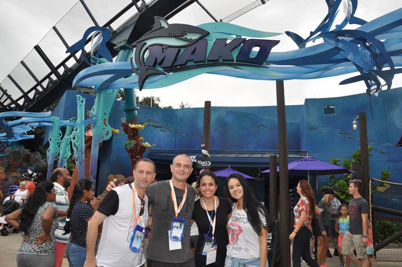 Ricardo Vieira, da Flytour, Alexandre Antonialli, da Visual, Camila da Silva, da Trade Tours, e Iara Rodrigues, da MMT Gapnet Ricardo Vieira, da Flytour, Alexandre Antonialli, da Visual, Camila da Silva, da Trade Tours, e Iara Rodrigues, da MMT Gapnet
