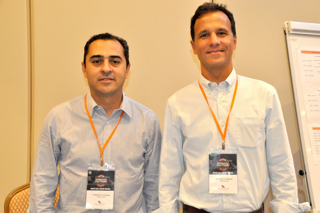 Roberto Oliveira e Roberto Roman, da Travel Ace Roberto Oliveira e Roberto Roman, da Travel Ace