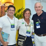 Rodrigos Lins e John Davies, do Nannai Resorts & Spa, com Mari Masgrau, do M&E