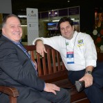 Sergio Alves, da Unicom Promo, e Vitor Bauab, do M&E