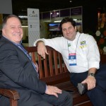 Sergio Alves, da Unicom Promo, e Vitor Bauab, do M&E
