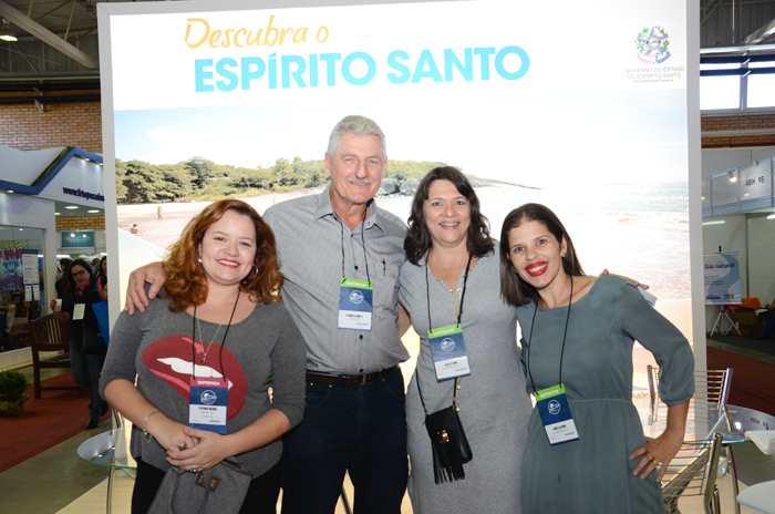 Tatiana Negris, Leandro Carnielli, Renata Vidon e Camila Antines, da Setur-ES