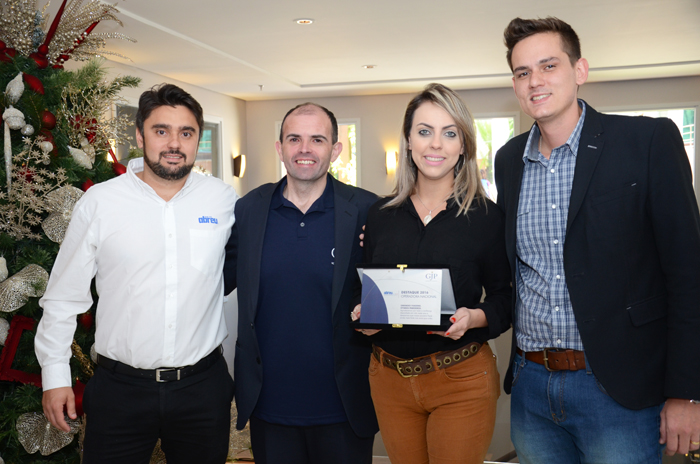 Thaisa Saldanha, Felipe Quadra e Marcos Bizzoto, da Abreu Online