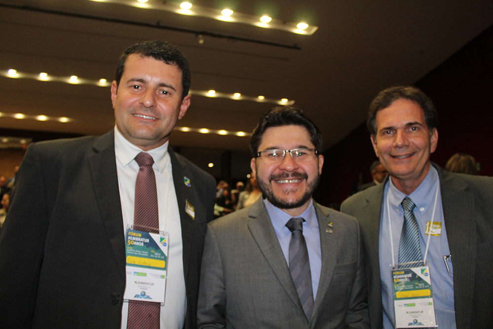 Tufi, Gilson Lyra, Sergio Flores da Embratur