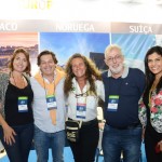 Vanda Catao, da Titlis, Bernardo Cardoso, do Turismo de Portugal, MAri Masgrau, do M&E, José Adolfo Ramirez, do Turismo da Espanhã, e Juliana Khouri, da GVA