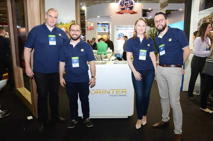 Vitor Santos, Elias Duarte, Vivian Fritsch e Roberto Sanches, da Orinter Tour & Travel