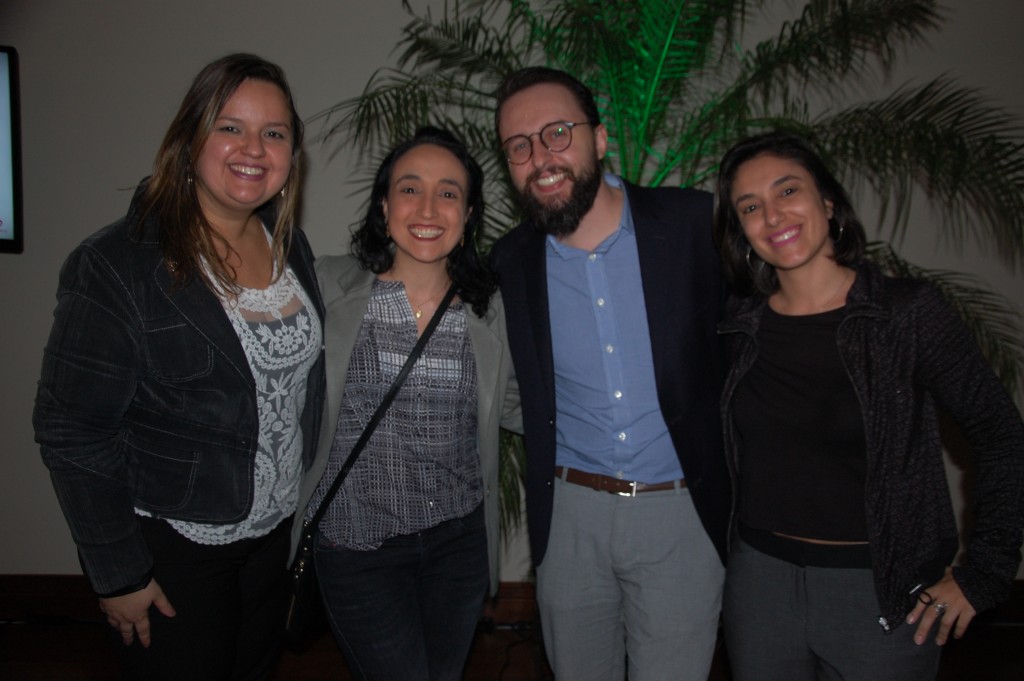 Brunna Soares, da Flytour, Vanessa Pessuto, das Voutur, Roberto Sanches, da Orinter e Camila Pessuto, da Voutur