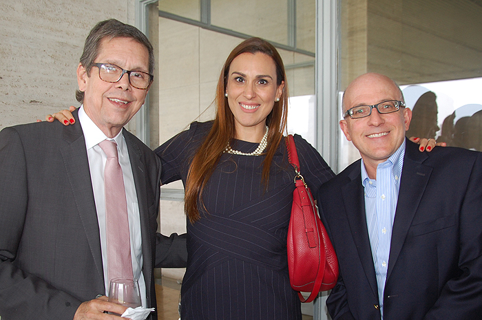 Cassio Oliveira, da Ancoradouro, Adriana Cavalcanti, da Air France, e Aldo Leone, da Agaxtur