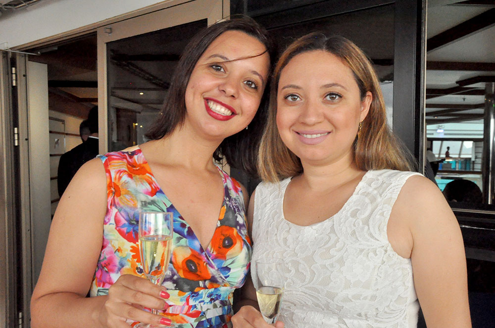 Cecilia Cruz, da Trend, com sua acompanhante, Cristina Cruz Cecilia Cruz, da Trend, com sua acompanhante, Cristina Cruz