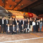 Delegação da Abracorp com sua diretoria na visita as instalações da Tap, com Mario Carvalho