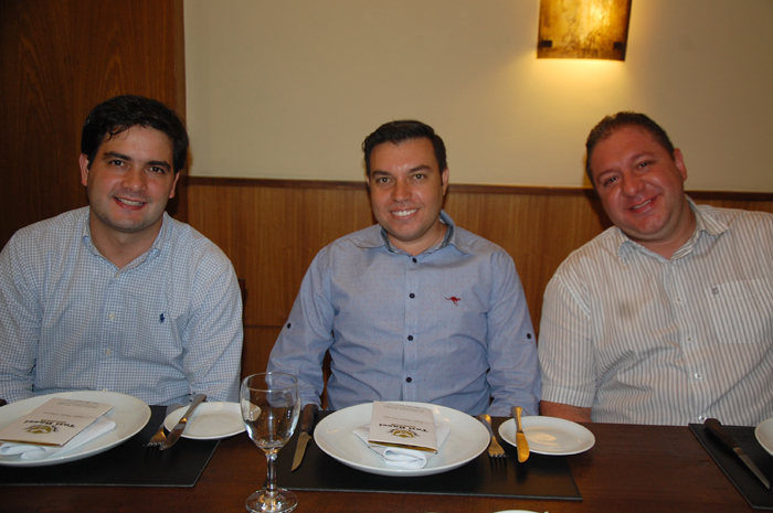 Fernando Nobre, Alexandre Pereira e Rogério Leites, da RCA