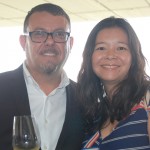 Gladston Assis, da Central Eventos, com Fernanda Kodama, da CWT