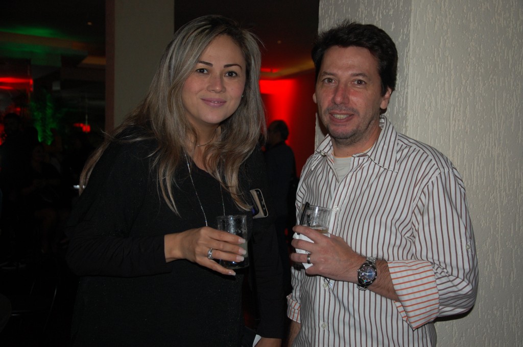 Keila Caldas, da Orinter, e Antonio Junior, da Atlantis