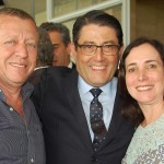 Luiz Teixeira, da Delta, com Jarbas Junior e Andrea Leone, da Agaxtur