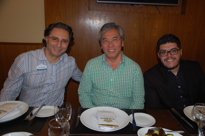Maurício Alexandre, do SeaWorld, Milton Higutsi e Paulo Biondo, da Agaxtur