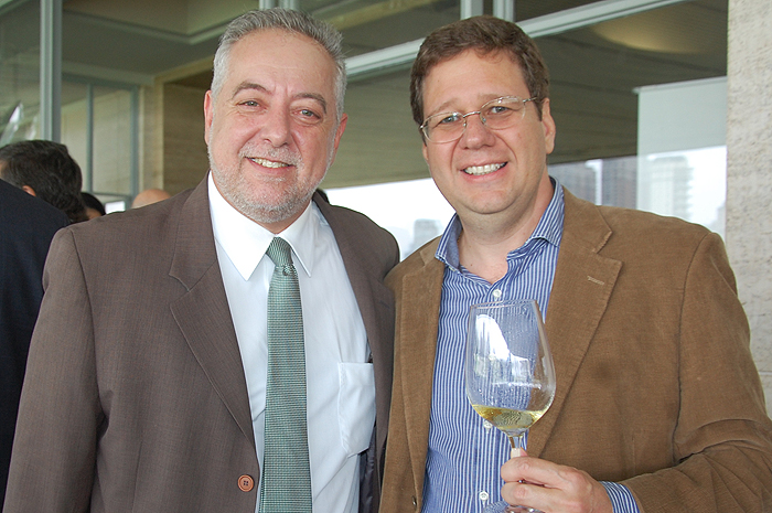 Michael Barkoczy, da Flytour, e Luis Hess, do BB Turismo