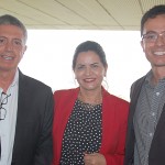 Ricardo Paci e Lucas Paci, da Tyller, com Soely Oliveira, da BCD Travel