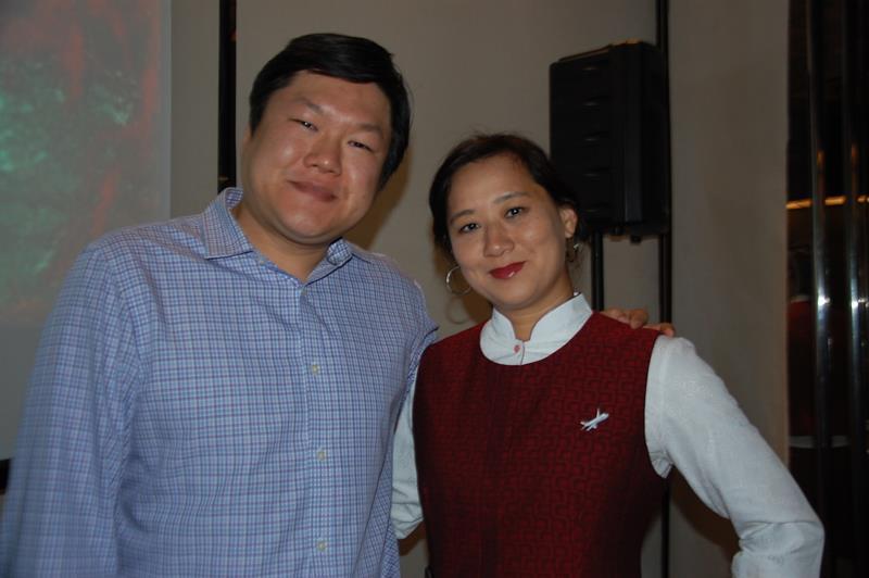 Sayuri Kamikihara, da Air China, e Jong Ho Sin, da Transpac Sayuri Kamikihara, da Air China, e Jong Ho Sin, da Transpac