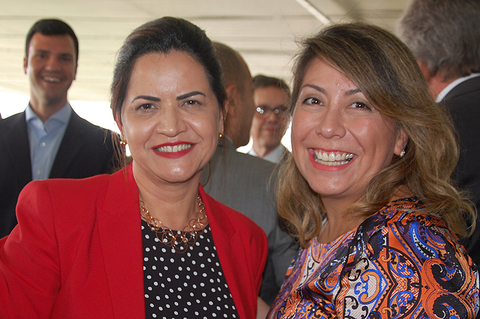 Soely Oliveira, da BCD Travel, e Carolina Gaete, da Gol