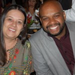 Vivi Siqueira, da Sakura, com Jackson Brito, da High Light