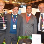 Bárbara Picolo, Marcelo Paolillo, Oscar Terrada e Michael Barcokzy, da Flytour