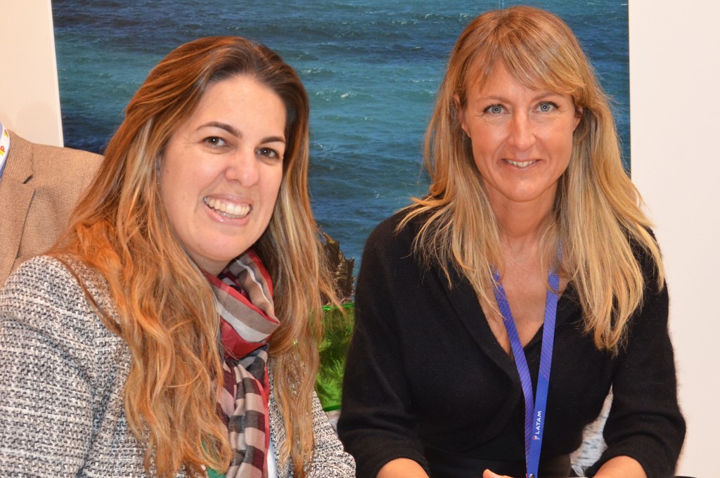 Cinthia Louza e Karina Moya, da Latam Airlines
