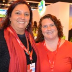 Cristina Courty, da Potencial Travel com Rebecca Meadows, da Avianca