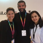 Danielle Roman, da Interamerican, Martyn Milford, do Hostels e Claudia Pinto Zeballos, da Travel Consul