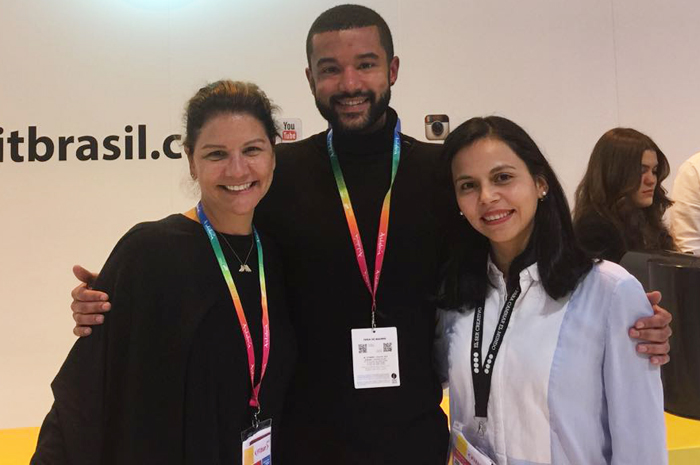Danielle Roman, da Interamerican, Martyn Milford, do Hostels e Claudia Pinto Zeballos, da Travel Consul