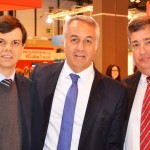 Eduardo Tiburtius e Otaviano Maroja, de Porto de Galinhas, com Sylvio Ferraz, da Gapnet ao centro