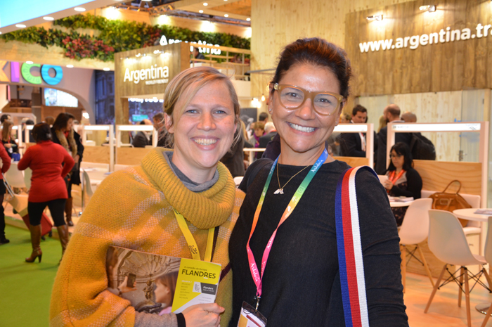 Katrien Dejonghe, do Visit Flanders e Danielle Roman, da Intermaerican
