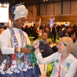 Lisia Minelli, do M&E, ganhou uma fitinha de Nosso Senhor do Bonfim com direito a três pedidos