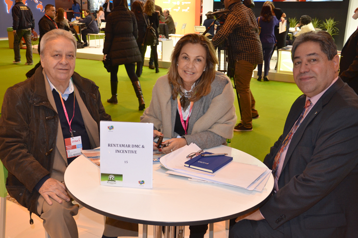 Manuel Vieira, Vania Mendes e Jose Antonio Gonzalez, da Rentamar
