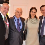 Michael Barkoczy, da Flytour, Orlando Giglio, do Iberostar, Carolina Abud, do Palladium e Vater Patriani, da CVC