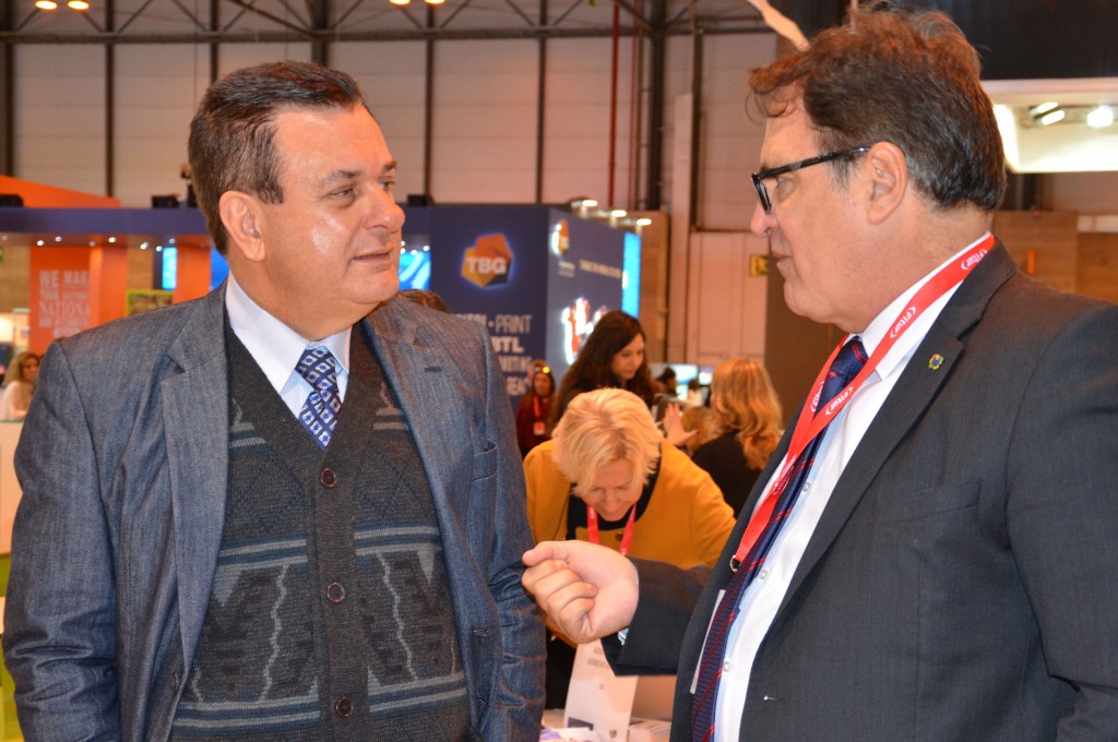Valter Patriani, da CVC com Vinícius Lummertz, da Embratur
