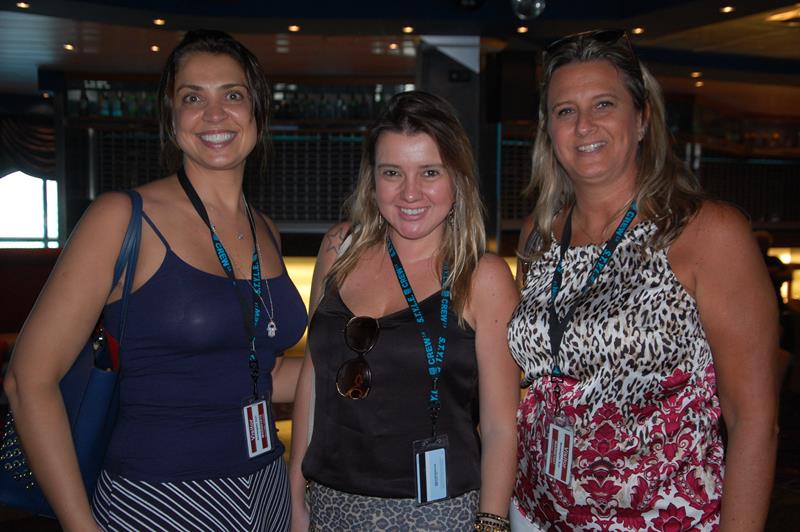 Fernanda Cypriano, da Topfly, Karla Quitza, da Queen Travel, e Denise Amado, da Discover Fernanda Cypriano, da Topfly, Karla Quitza, da Queen Travel, e Denise Amado, da Discover