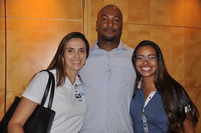 Karina Nascimento, Fernando Luz, e Ariene Vieira, da R11