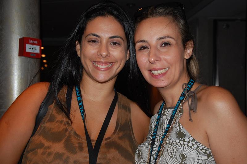 Marcela Carvalho, da New Way Travel, e Stella Drago, da Airpass Turismo Marcela Carvalho, da New Way Travel, e Stella Drago, da Airpass Turismo