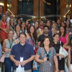 Representantes da NCL e grupo de agentes convidados para inspeção do navio