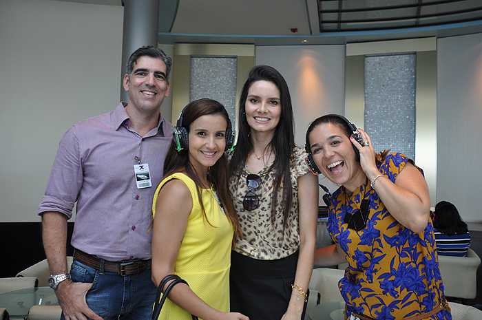 Ricardo Bueno, Lilian Lopes e Camila Tambellini, da Ancoradouro com Sabrina Moretti, da R11