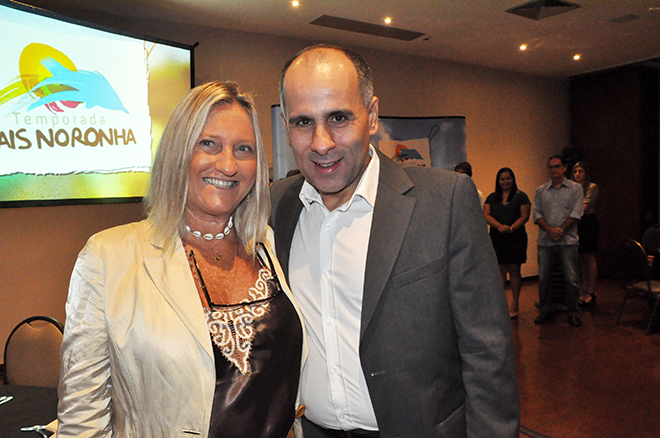 Rosa Masgrau, do M&E com Luis Eduardo Antunes, administrador de Noronha Rosa Masgrau, do M&E com Luis Eduardo Antunes, administrador de Noronha