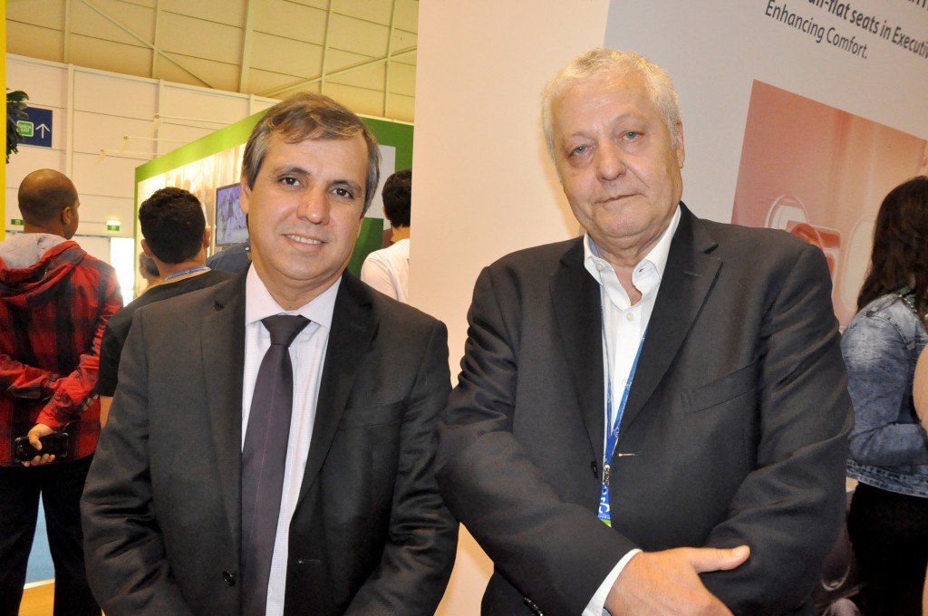 Adaílton Feitosa, presidente da Empetur, e Mário Carvalho, diretor da TAP para o Brasil