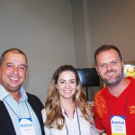 Adriano Gomes, da CVC, Renata Toffoli e Daniel Marques, da setur MG