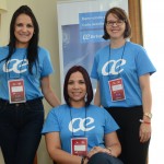 Alessandra Feitosa, Márcia Silva, e Viviane Simão, da Air Europa