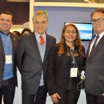 Altamir Teixeira, de Balneário Camboriú, Alberto Alves, do MTur, Oreni Braga, do Amazonastur, e Vinicius Lummertz, da Embratur