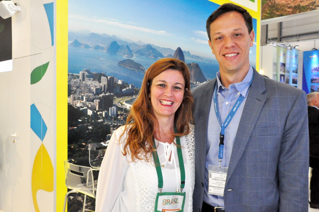 Andréa Revoredo, do Rio CVB, e Bruno Reis, do RIOgaleão