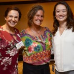 Angela Barros e Fernanda Hashiba, da TOP D.M.C., com Mari Masgrau, do MY&E