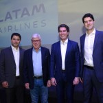 Antenor Soares, da Latam, Juarez Cintra Neto e Juarez Cintra Filho, Erik Rantin, da Latam