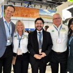 Bruno Reis, do RIOgaleão, Rosa Masgrau, do M&E, Gilson Lira, da Embratur, Roy Taylor, do M&E, e Camila Leal, do RIOgaleão
