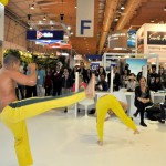 Capoeira dominou o estande do Brasil